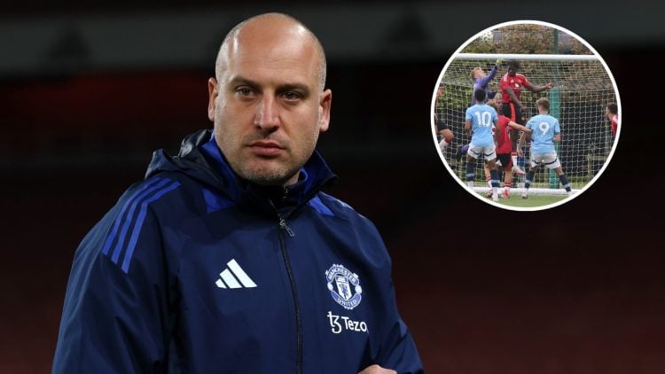 Adam Lawrence, Head of Youth Player Development during the FA Youth Cup Quarter Final match between Arsenal U18 and Manchester United U18 at Emirat...
