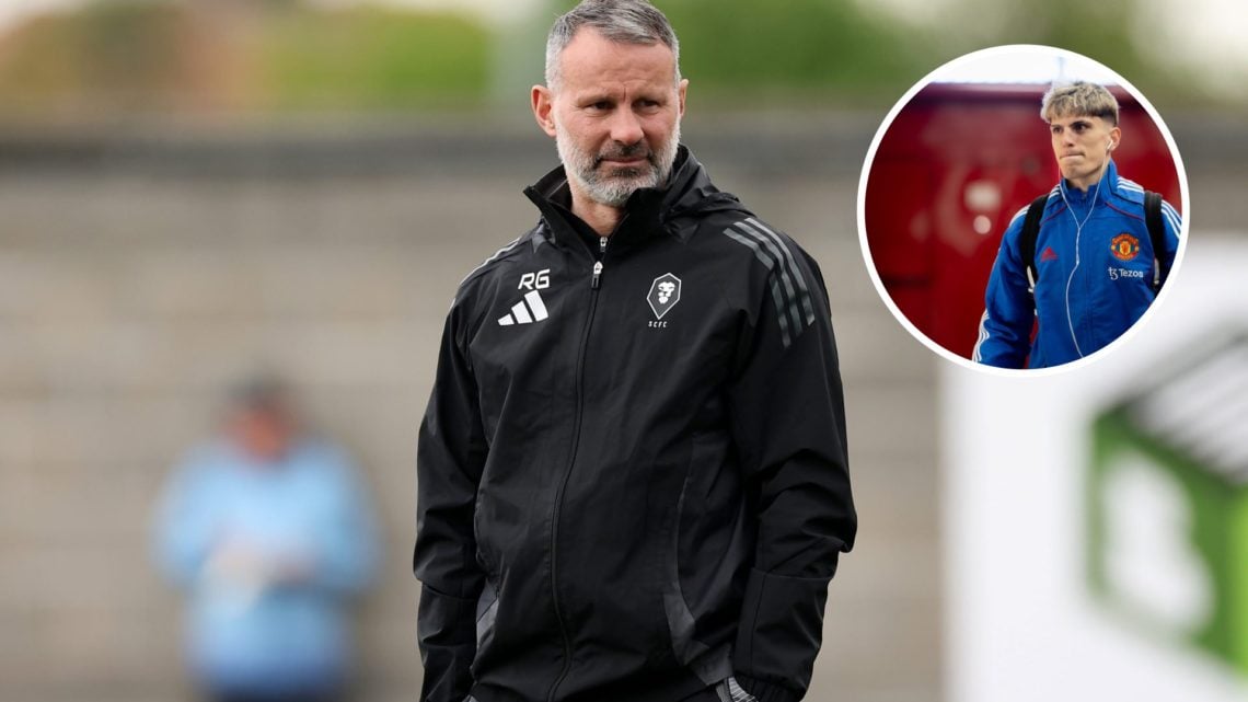 Ryan Giggs split image with Alejandro Garnacho