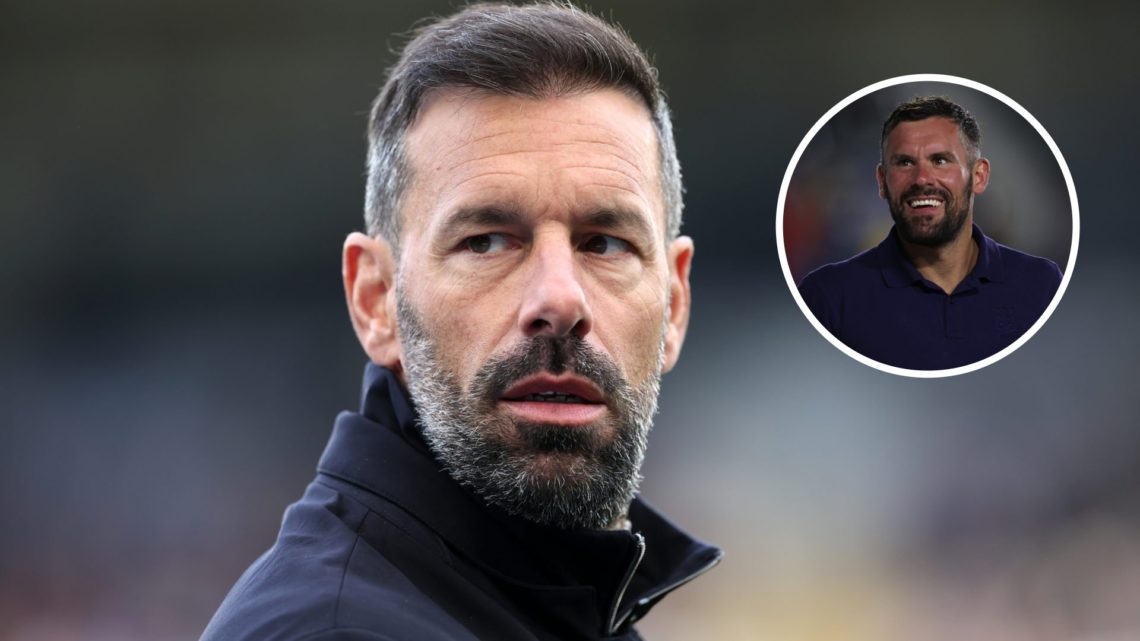 Ruud van Nistelrooy split image with Ben Foster