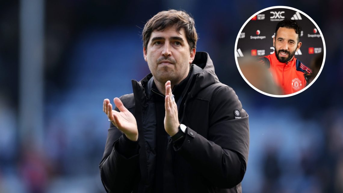 Andoni Iraola split image with Ruben Amorim