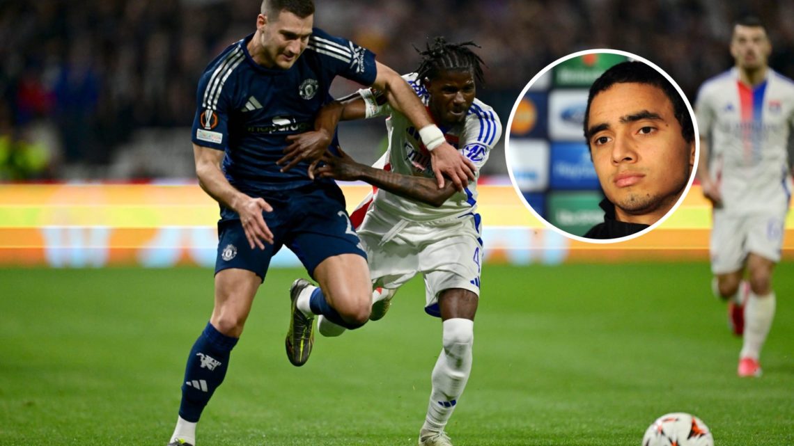 Rafael da Silva split image with Manchester United and Lyon