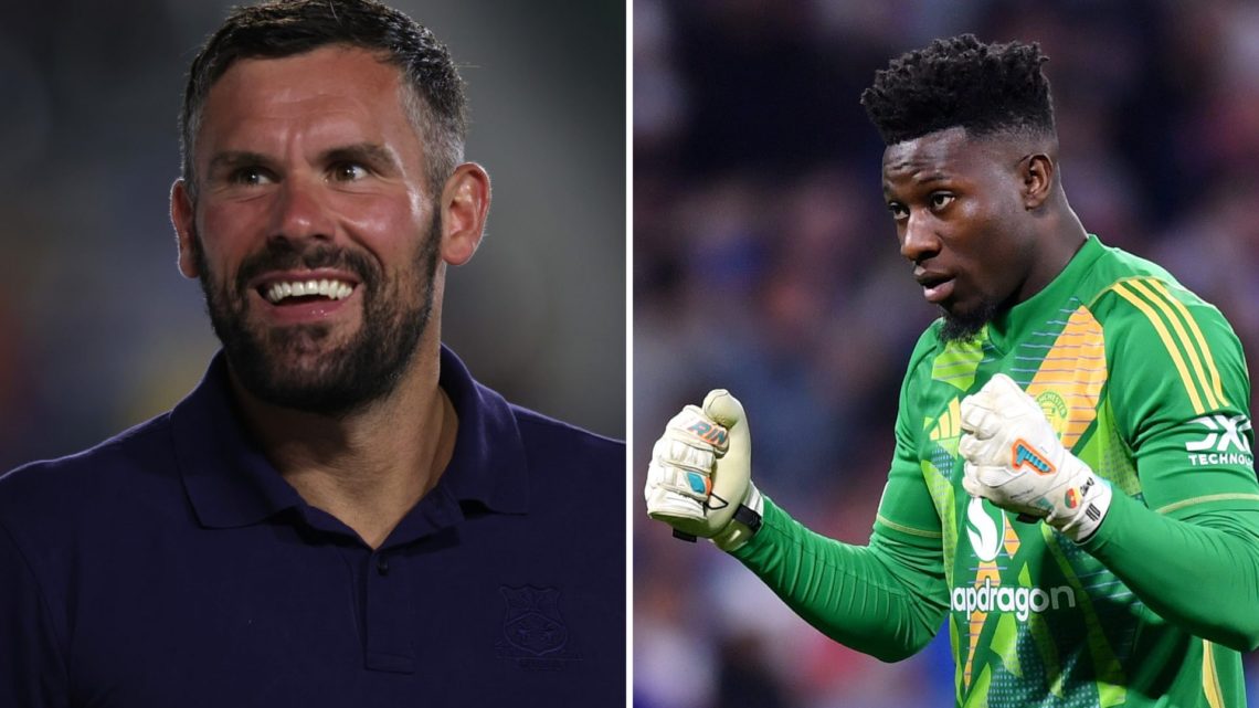 A split image of former goalkeeper Ben Foster (L) and Manchester United goalkeeper Andre Onana (R)