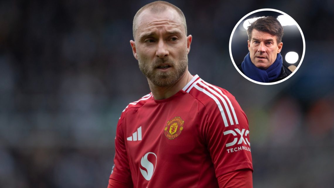 Christian Eriksen split image with Michael Laudrup