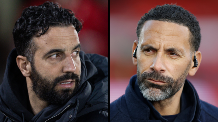 Rio Ferdinand TNT TV Pundit on the side line before the Premier League match between Nottingham Forest FC and Manchester United FC at City Ground. ...