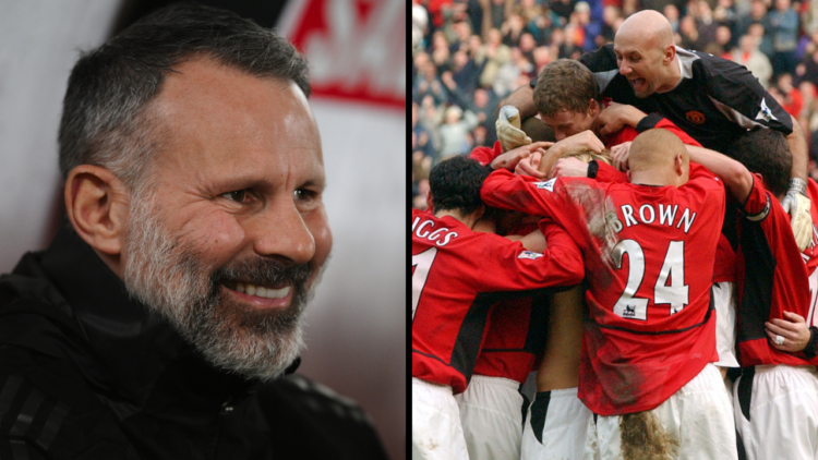 Ryan Giggs, director of Football of Salford City, looks on during the Bristol Street Motors Trophy match between Salford City and Wolverhampton Wan...