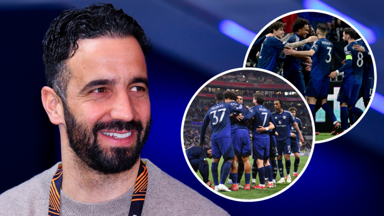 Ruben Amorim, Head coach of Manchester United arrives at the stadium prior to the UEFA Europa League 2024/25 Quarter Final First Leg match between ...