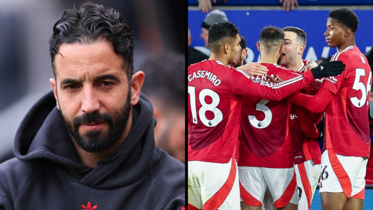 Manchester United head coach / manager Ruben Amorim during the Premier League match between Newcastle United FC and Manchester United FC at St Jame...