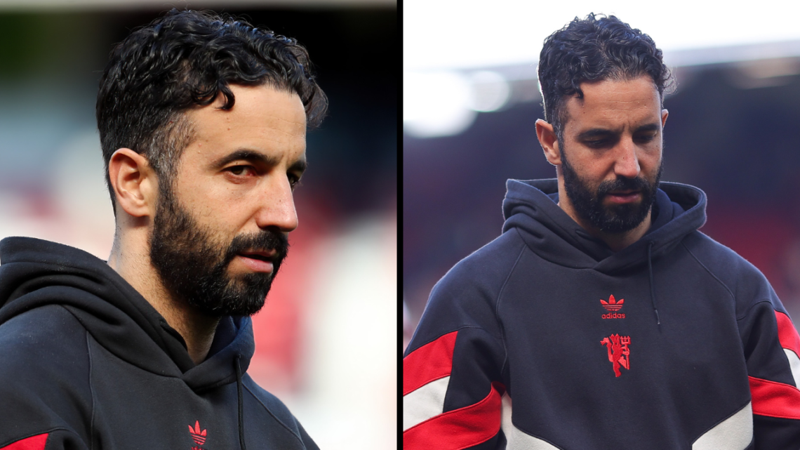 Ruben Amorim manager of Manchester United during the Premier League match between Manchester United FC and Wolverhampton Wanderers FC at Old Traffo...