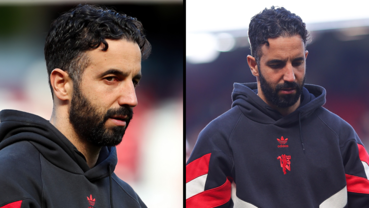 Ruben Amorim manager of Manchester United during the Premier League match between Manchester United FC and Wolverhampton Wanderers FC at Old Traffo...