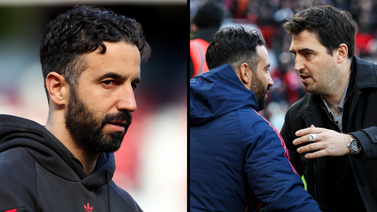 Ruben Amorim manager of Manchester United during the Premier League match between Manchester United FC and Wolverhampton Wanderers FC at Old Traffo...