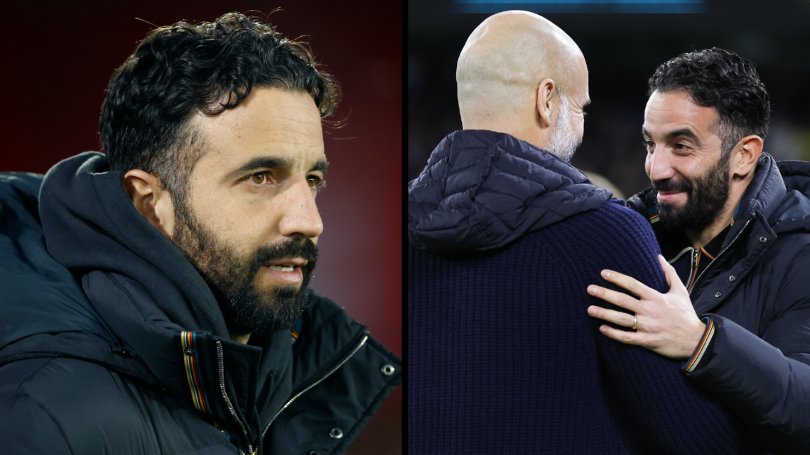 Ruben Amorim, Manager of Manchester United on the side line before the Premier League match between Nottingham Forest FC and Manchester United FC a...