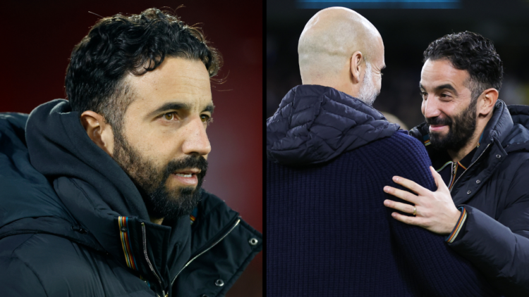 Ruben Amorim, Manager of Manchester United on the side line before the Premier League match between Nottingham Forest FC and Manchester United FC a...