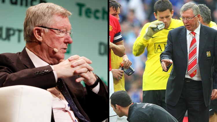 Sir Alex Ferguson in converstaion with Sir Michael Moritz, Co-authors of Leading: Learning from Life and My Years at Manchester United during TechC...