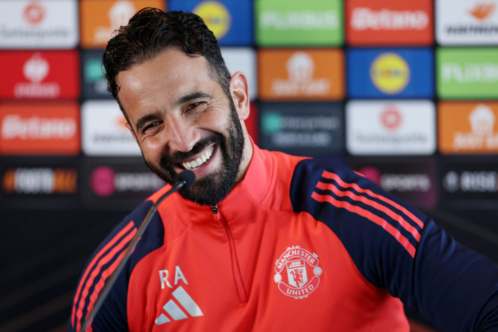 Manchester United Training Session And Press Conference - UEFA Europa League 2024/25 Quarter Final Second Leg