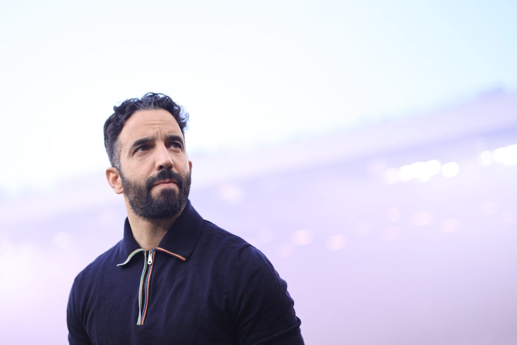 Manchester United manager Ruben Amorim before the UEFA Europa League semi-final match against Athletic Club.