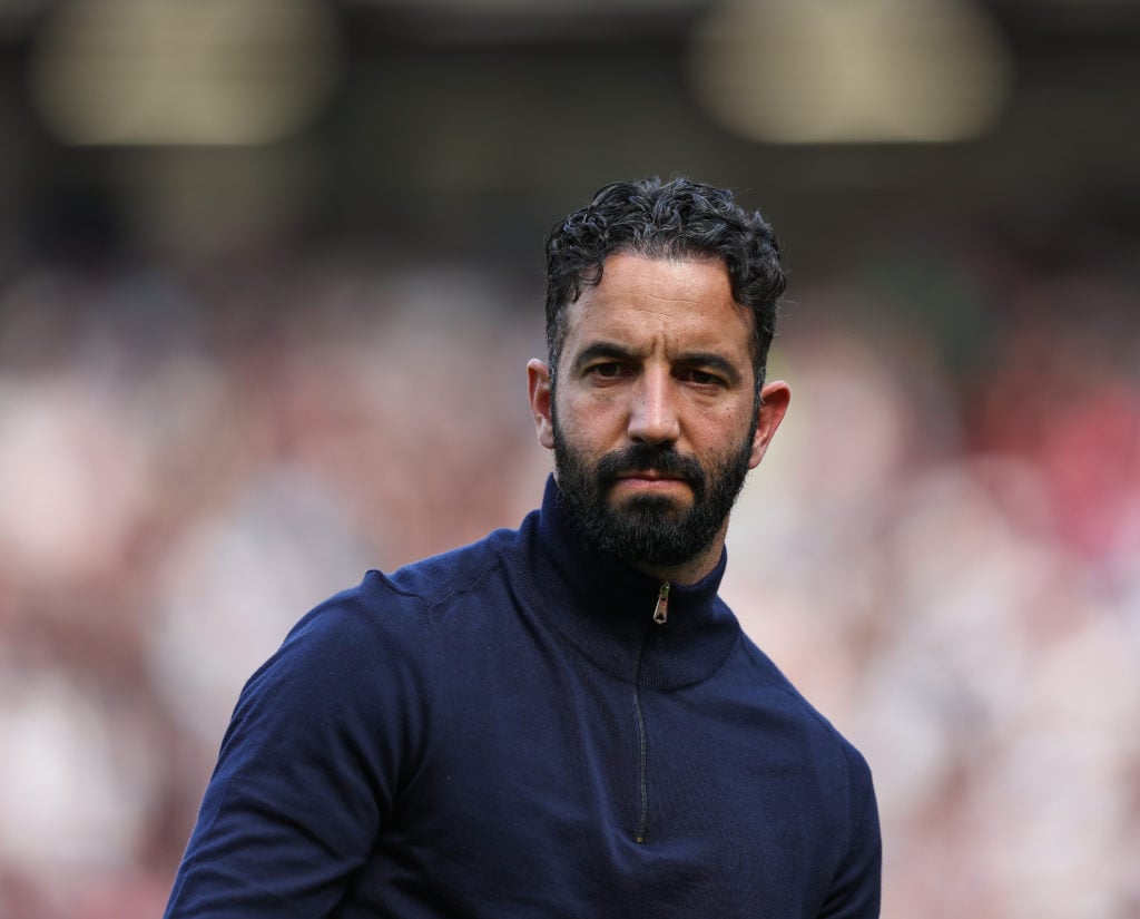 Manchester United manager Ruben Amorim during the Premier League match between Manchester United and West Ham at Old Trafford in 2025 in Manchester.