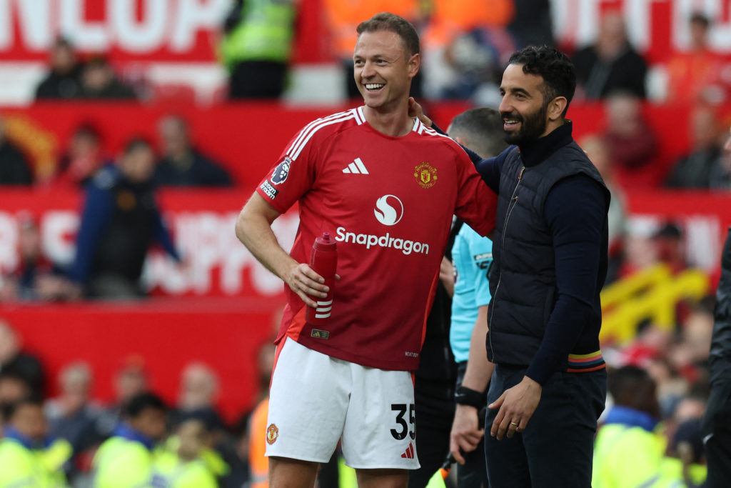 Jonny Evans and Ruben Amorim