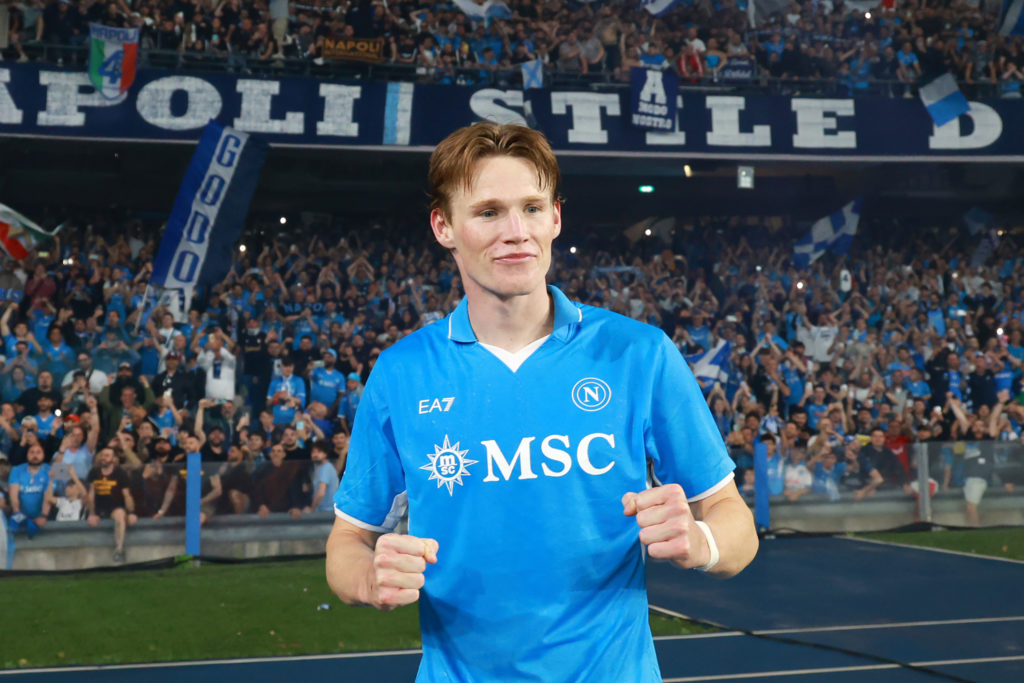 Napoli win the Serie A with Scott McTominay