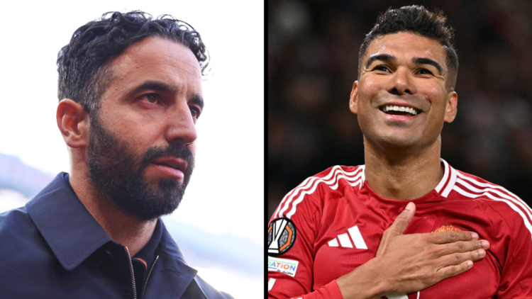 Manchester United head coach / manager Ruben Amorim during the UEFA Europa League 2024/25 Semi Final Second Leg match between Manchester United and...
