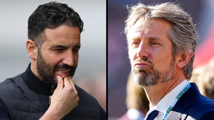 Director Edwin van der Sar of Ajax prior to the TOTO KNVB Cup Final match between PSV and Ajax at Stadion Feijenoord. Insert: Ruben Amorim, Manager...