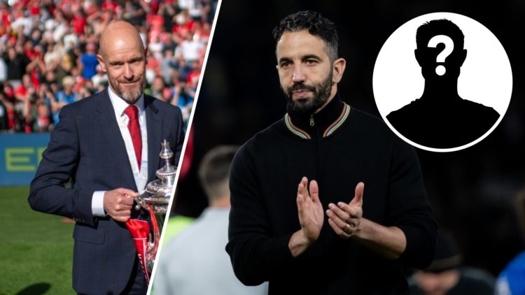 Ruben Amorim split image with Erik ten Hag