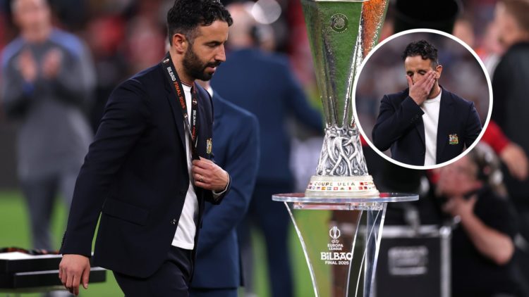 Manchester United head coach Ruben Amorim after losing the Europa League final vs Tottenham.