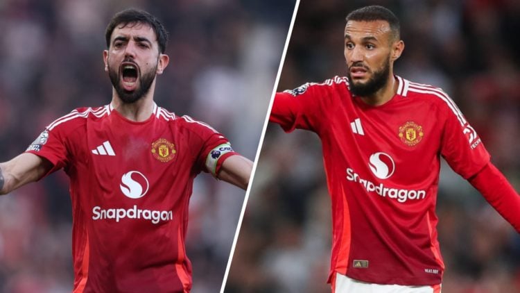 Bruno Fernandes and Noussair Mazraoui split