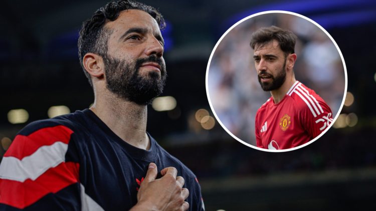 Ruben Amorim split image with Bruno Fernandes