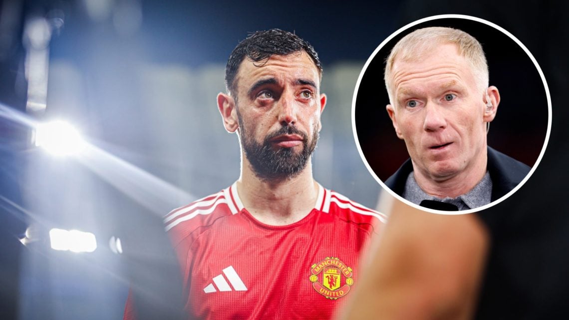 Bruno Fernandes split image with Paul Scholes