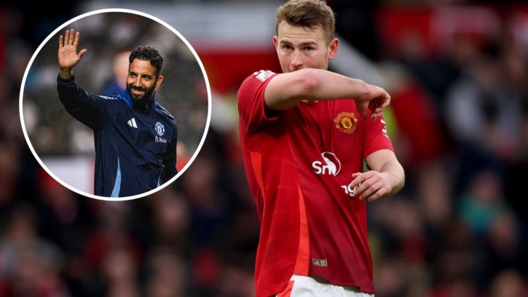 Matthijs de Ligt split image with Ruben Amorim