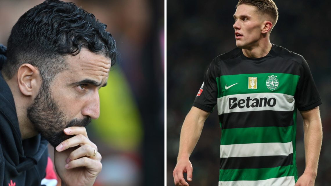 Split image of Manchester United head coach Ruben Amorim and Sporting Lisbon striker Viktor Gyokeres.