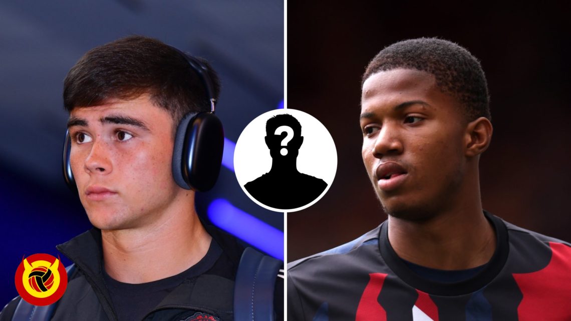 Split image. Harry Amass headshot wearing head phones facing to the left. Chido Obi headshot facing to the left while warming up for Manchester Uni...