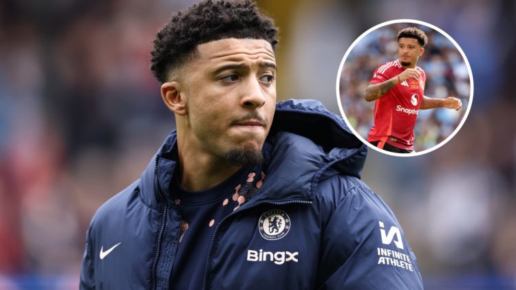 Manchester United loanee Jadon Sancho prepares to play for Chelsea in the Premier League.
