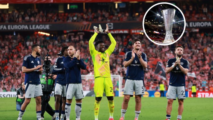 Manchester United split image Europa League
