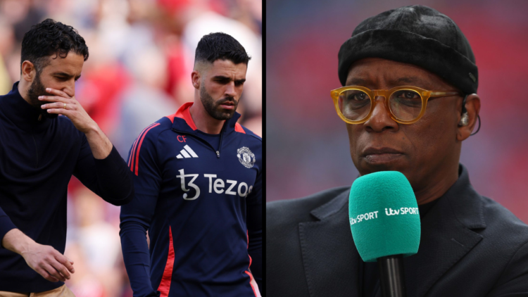 Ian Wright former Arsenal and Crystal Palace player & TV Commentator during the Emirates FA Cup Semi Final match between Coventry City and Manc...