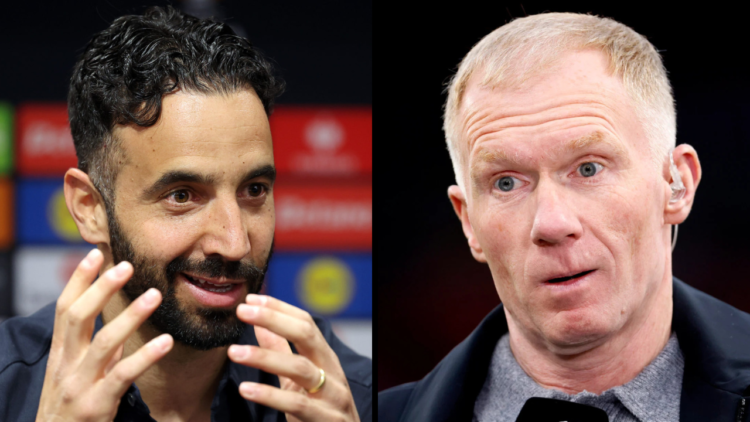 Paul Scholes, Former Footballer and pundit portrait before the UEFA Europa League 2024/25 Quarter Final Second Leg match between Manchester United ...