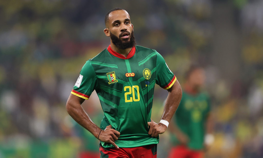 Bryan Mbeumo of Cameroon in action during the FIFA World Cup