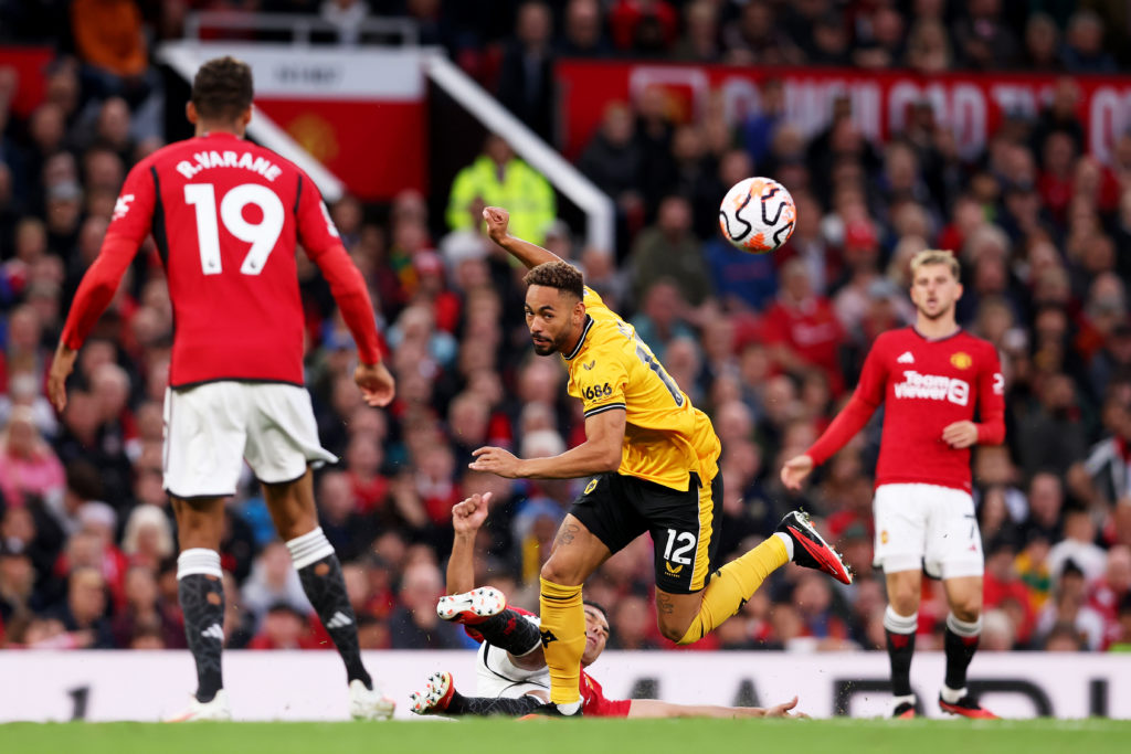 Manchester United plays for Wolves at Old Trafford