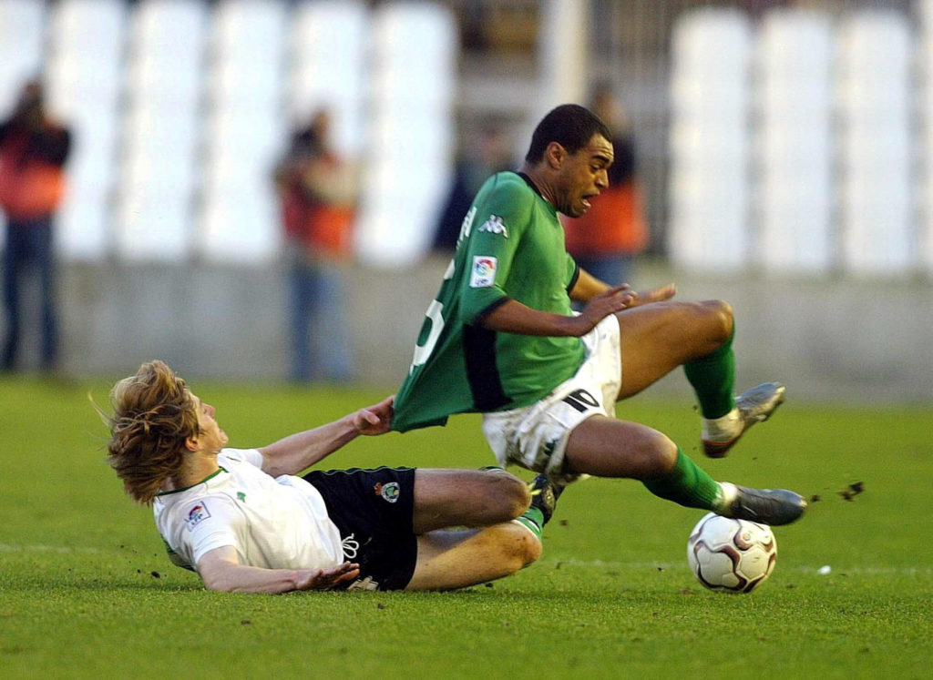 Denilson of Real Betis in action