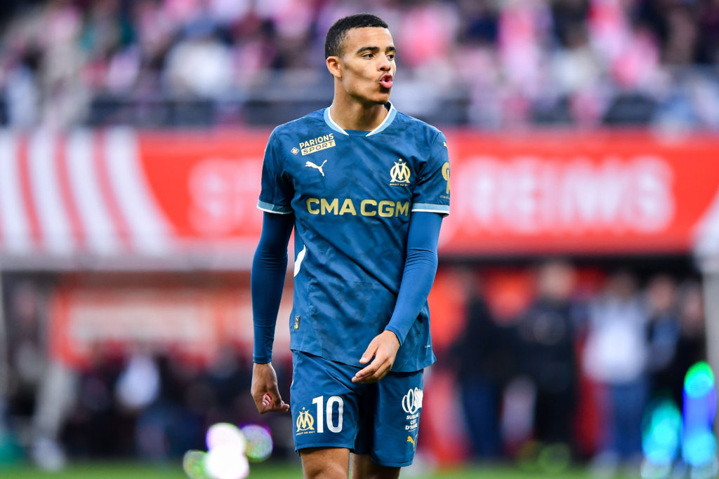 Mason Greenwood walking during game for Marseille.