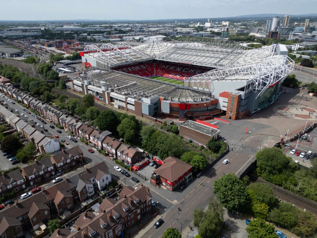 Old Trafford from an aerial view