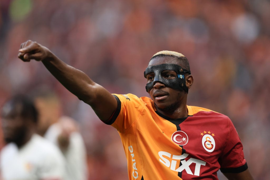 Victor Osimhen em ação pelo Galatasaray na Turquia.