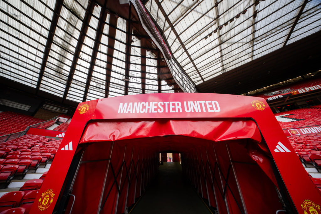 A general view of Old Trafford tunnel by the Stretford End