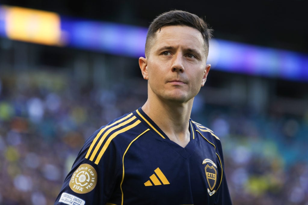Ander Herrera in action for Boca Juniors against Benfica at the FIFA Club World Cup.