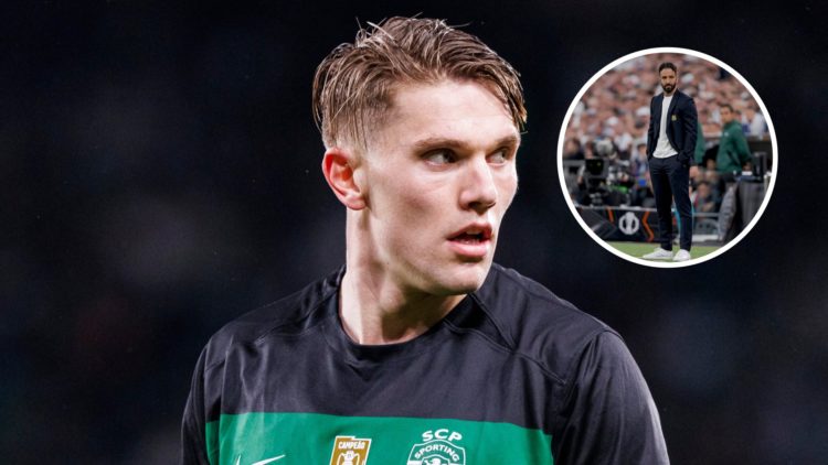 Viktor Gyokeres split image with Ruben Amorim