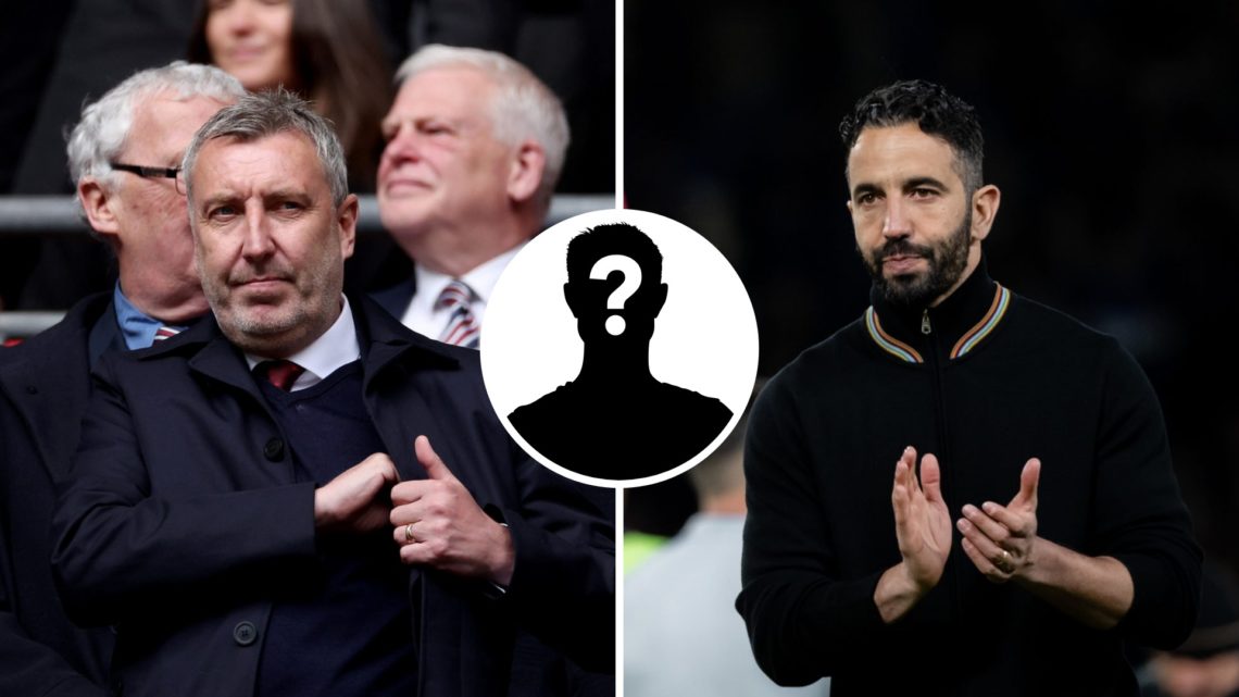 Split image of Manchester United sporting director Jason Wilcox and head coach Ruben Amorim.