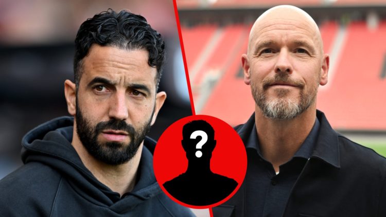 Ruben Amorim and Erik ten Hag split - with mystery player image