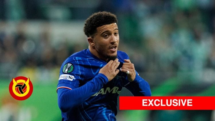 Jadon Sancho split image for exclusive