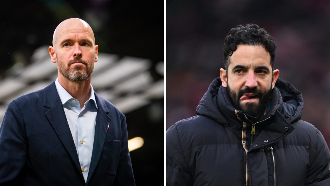 Erik ten Hag as Man Utd manager, Ruben Amorim as Man Utd manager
