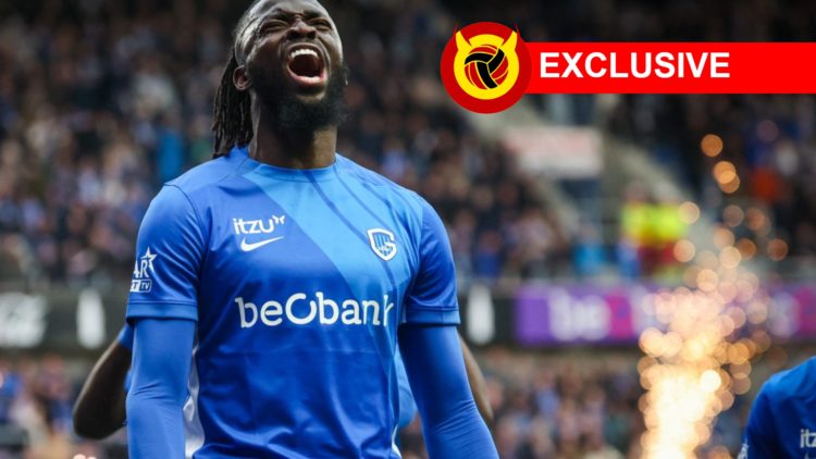Tolu Arokodare celebrates, with exclusive tag and United In Focus logo
